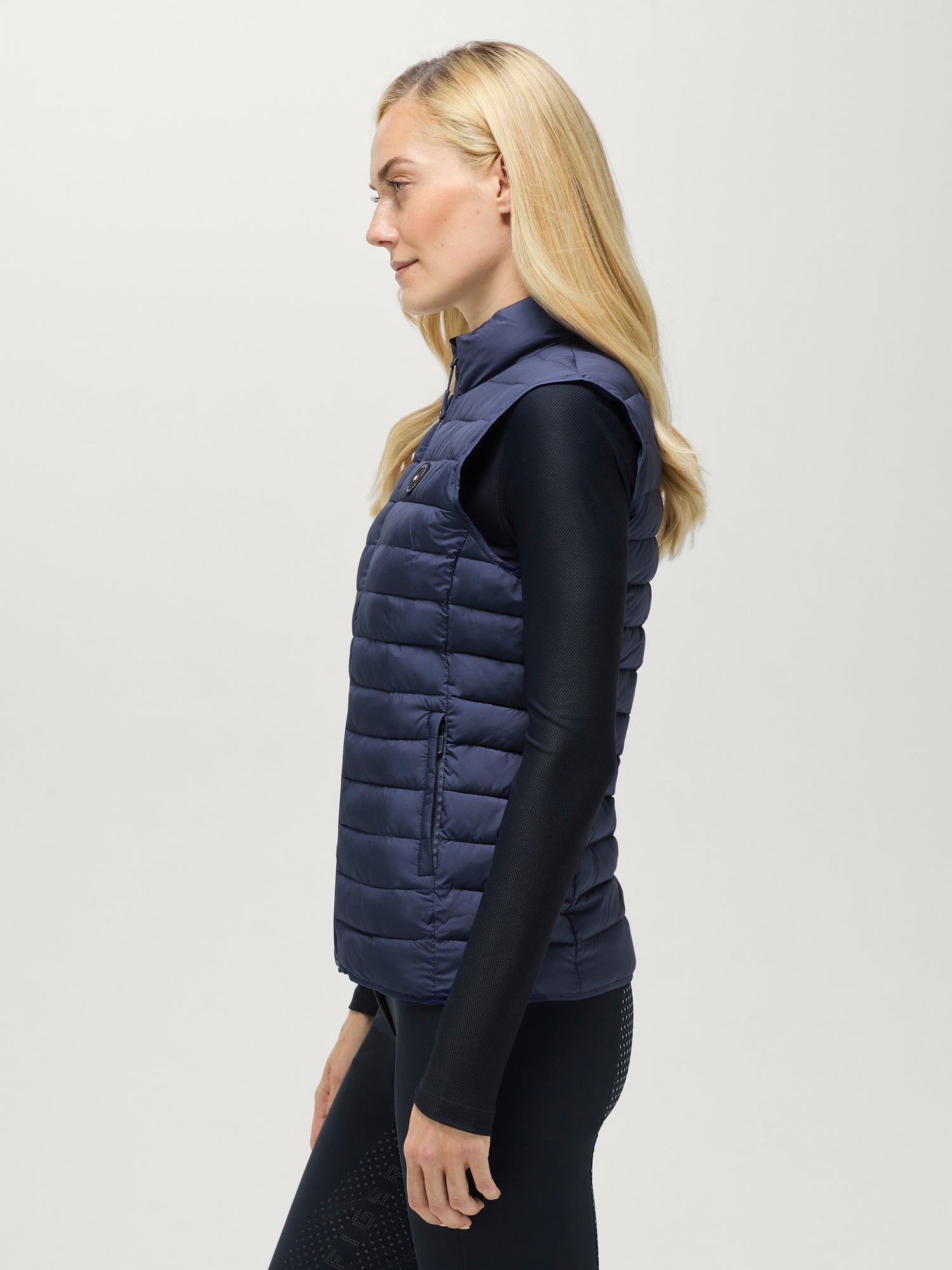 Tommy Hilfiger Equestrian Serano Quilted Vest FADED INDIGO