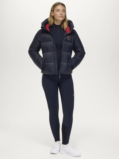 Tommy Hilfiger Equestrian Glendale Women Puffer Jacket DESERT SKY