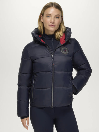 Tommy Hilfiger Equestrian Glendale Women Puffer Jacket DESERT SKY