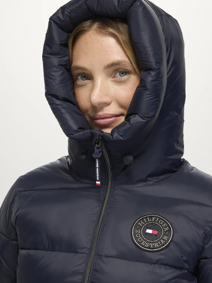 Tommy Hilfiger Equestrian Glendale Women Puffer Jacket DESERT SKY