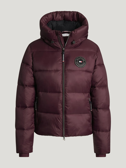 Tommy Hilfiger Equestrian Glendale Women Puffer Jacket DEEP BURGUNDY