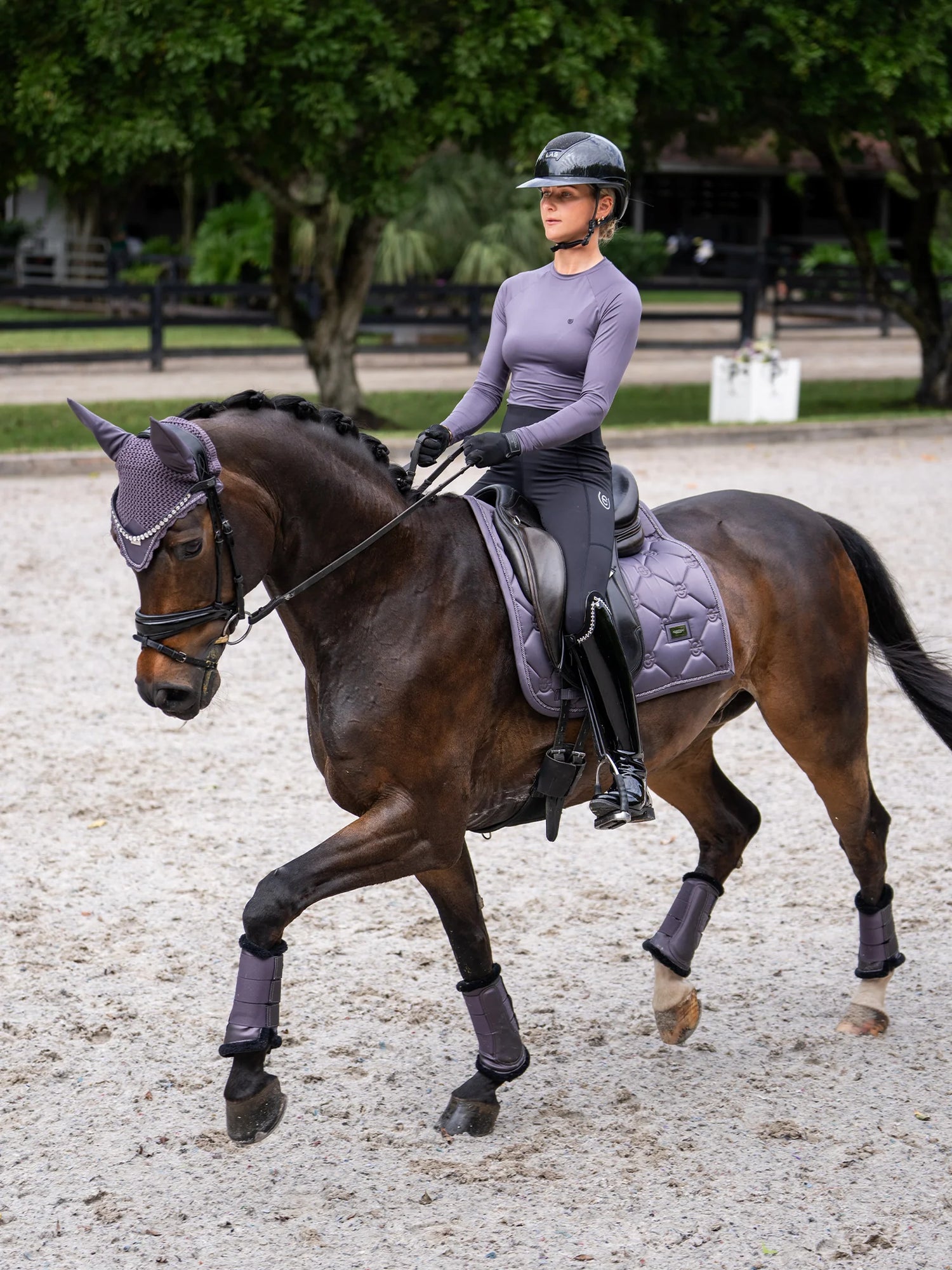 Equestrian Stockholm Dark Violet Saddle-pad