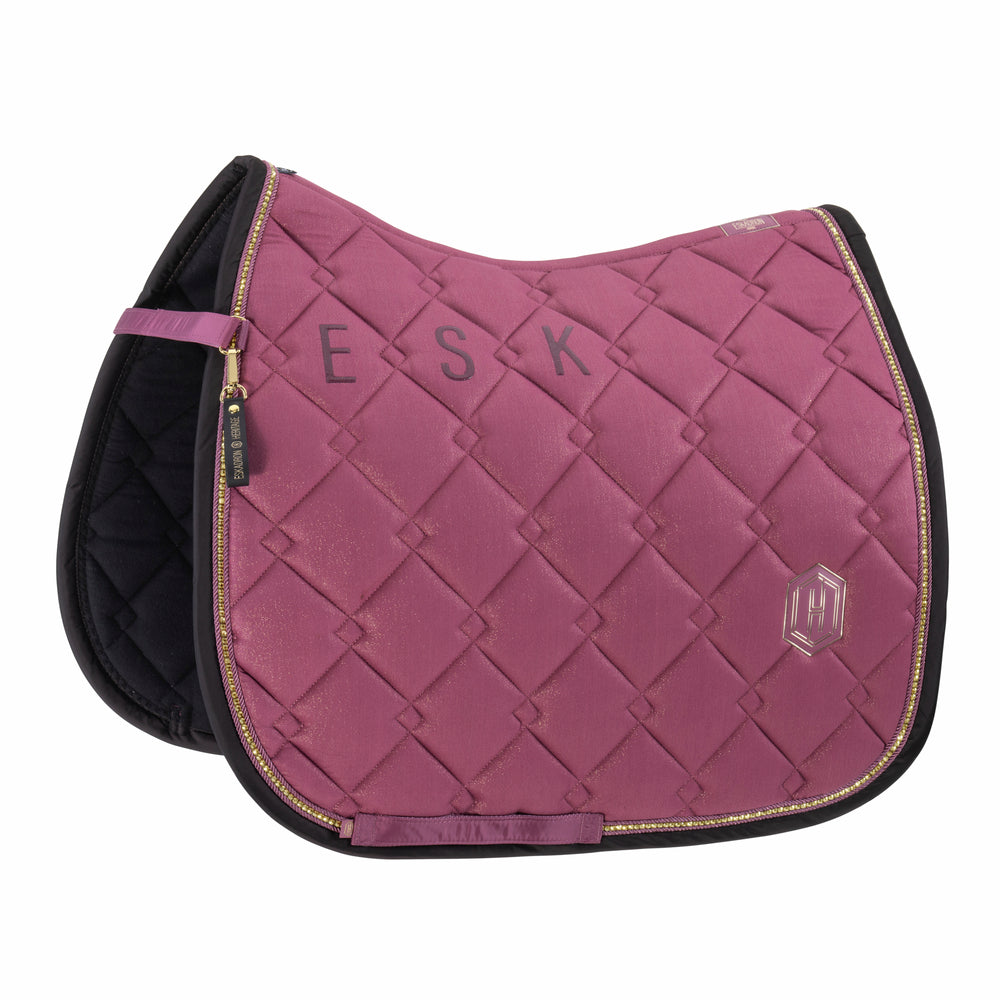 Eskadron Heritage Cotton Glitter Crystal Saddle-pad - Wild Berry