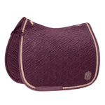 Eskadron Heritage AW23 Velvet Emblem Saddle-pad - Cassis