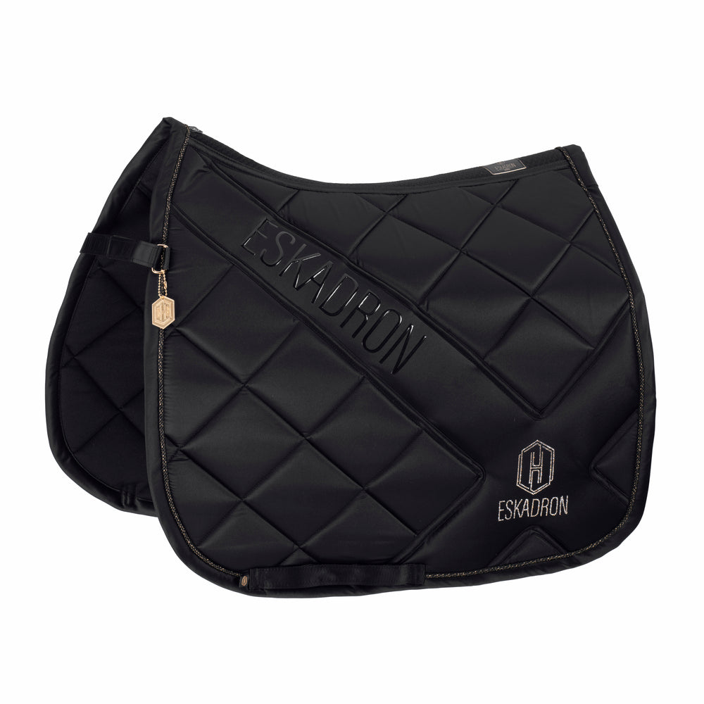 Eskadron Heritage 2024 Bicross Mattgloss Dressage Saddle-pad - Black