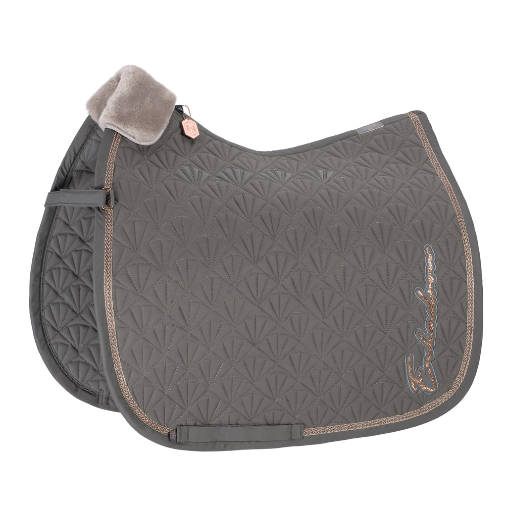 Eskadron Heritage AW23 Sparkle Peacock Saddle Pad - Earl Grey