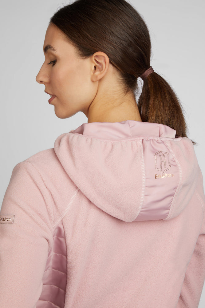 Eskadron Heritage AW23 Zip Hood Fleece Jacket - Pearl Rose