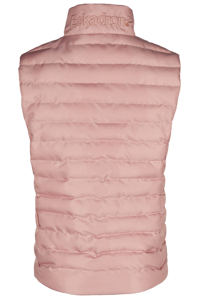 Eskadron Heritage AW23 Quilted Gilet - Pearl Rose