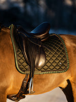 PS OF Sweden Dressage Saddle-pad Ruffle - Forest Green