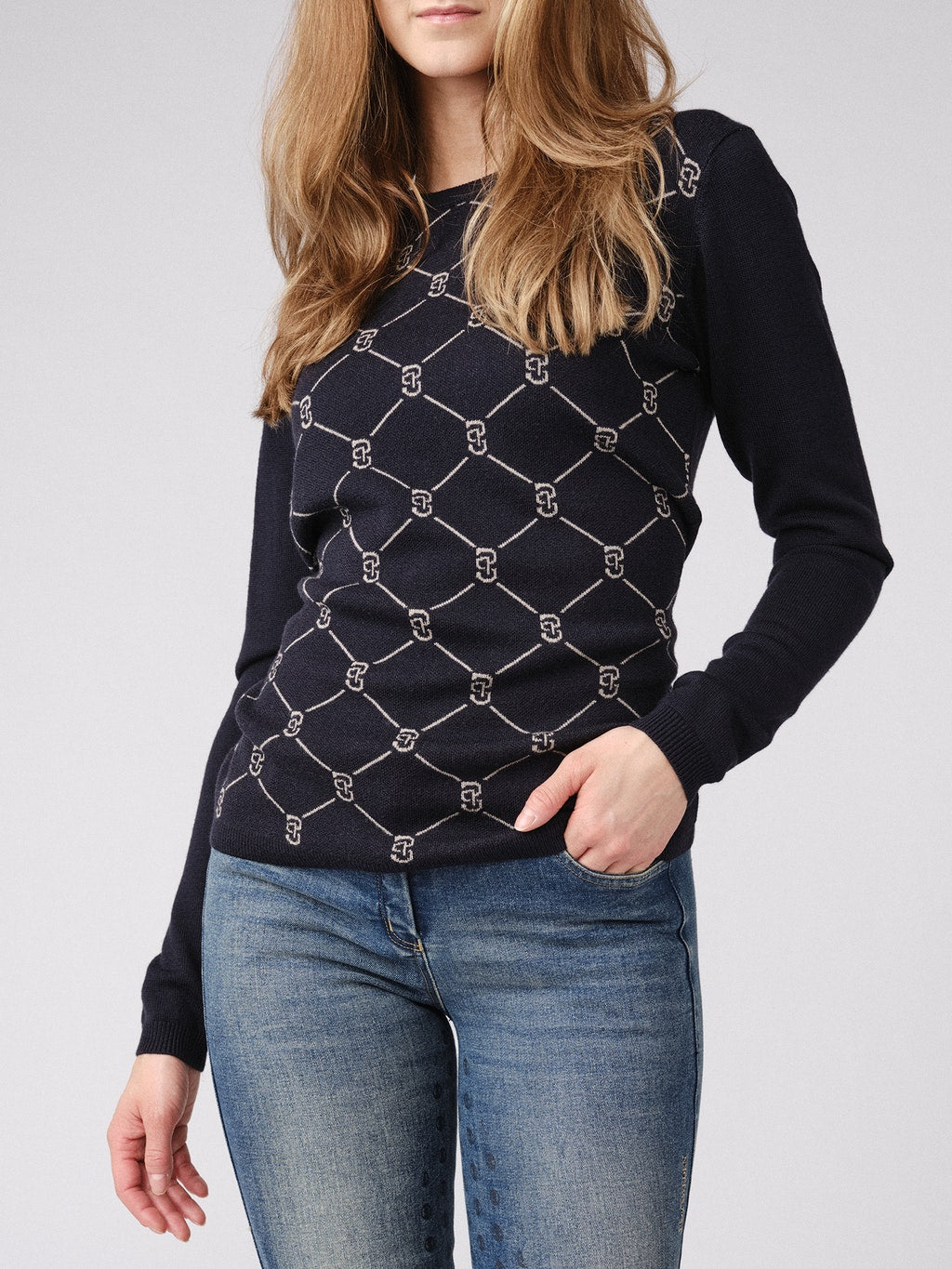 PS OF Sweden AW21 Linnea Sweatshirt - Navy