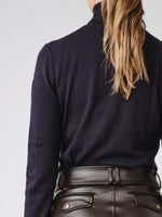 PS Of Sweden AW21 Tara Knit Sweatshirt - Navy