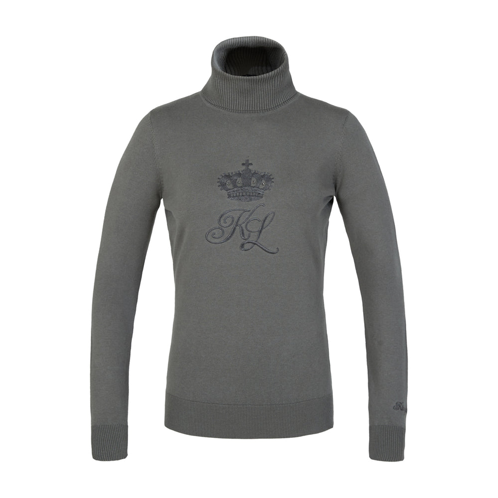 Kingsland AW22 Raylee Knitted Rollneck - Green Gunmetal