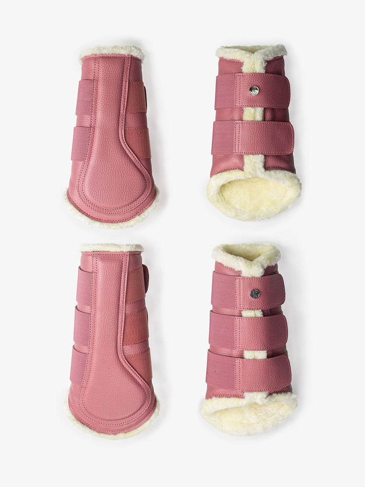 PS OF Sweden SS22 Faux Fur Boots - Faded Rose
