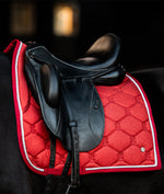 PS OF Sweden Limited Edition Christmas Stardust Saddle Pad - Dark Red
