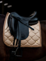 PS OF Sweden Limited Edition Christmas Stardust Saddle Pad - Dark Gold