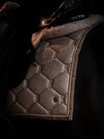 PS OF Sweden Limited Edition Christmas Stardust Saddle Pad - Dark Gold