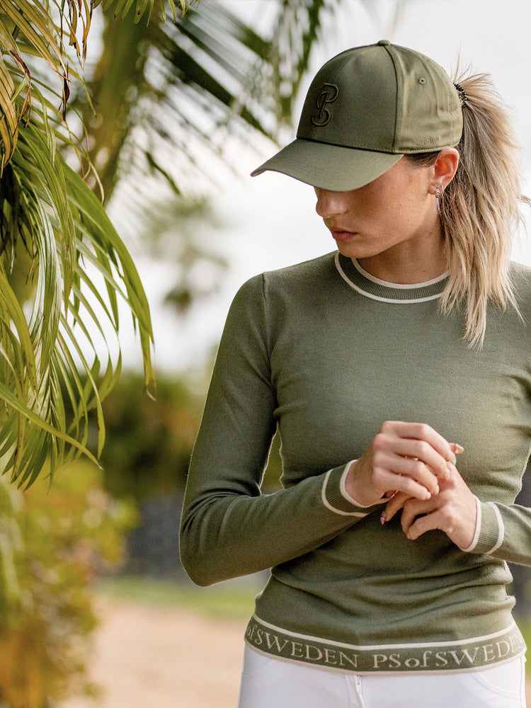 PS OF Sweden SS22 Silva Sweatshirt - Khaki