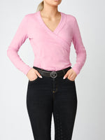 PS OF Sweden SS22 Honore Wrap Long Sleeve - Faded Rose