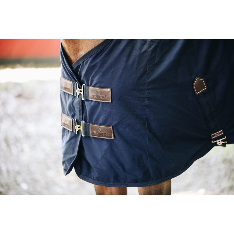 Kentucky Cotton Sheet Horse Rugs - Navy & Black