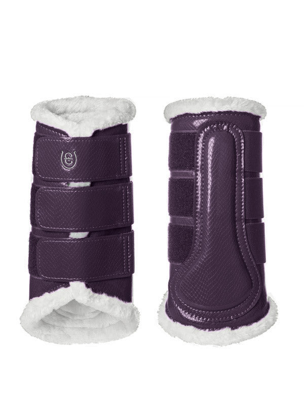 Equestrian Stockholm AW21 Orchid Bloom Faux Fur Boots