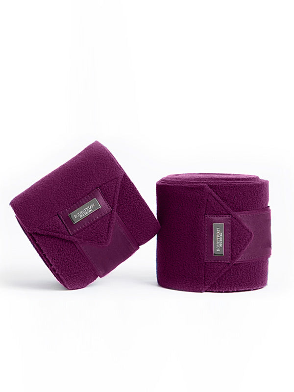 Equestrian Stockholm AW20 Purple White Edge Bandages