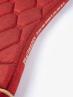 PS OF Sweden Limited Edition Christmas Stardust Saddle Pad - Dark Red