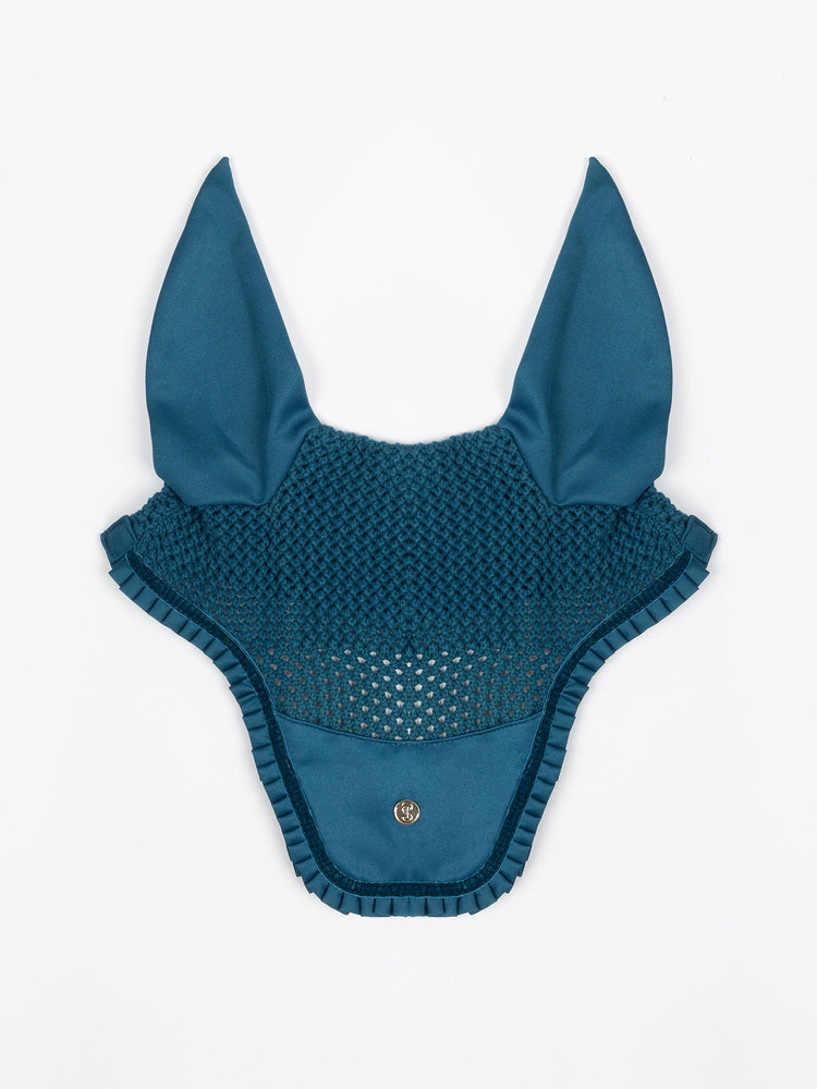 PS OF Sweden AW22 Ruffle Fly Veil - Petrol