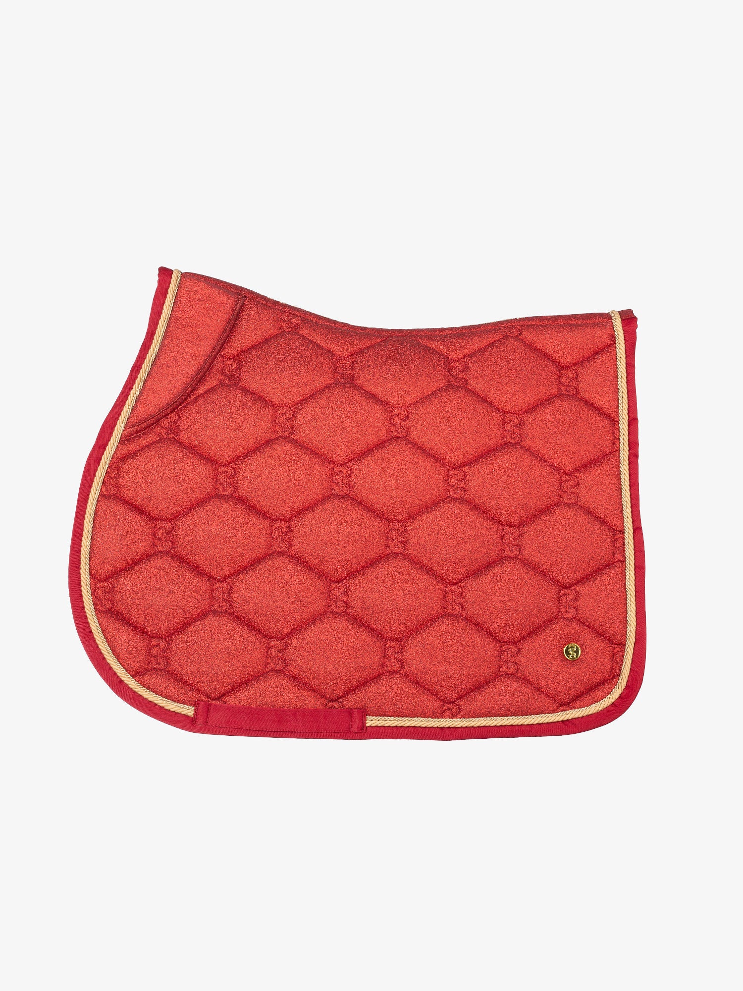 PS OF Sweden Limited Edition Christmas Stardust Saddle Pad Dark Red