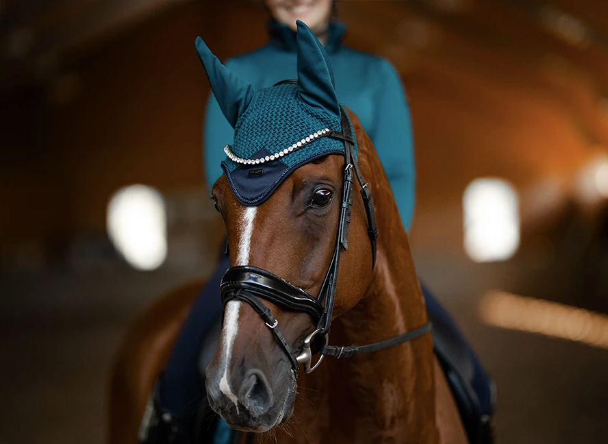 Equestrian Stockholm Aurora Blue Fly Veil