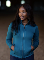 Equestrian Stockholm Aurora Blue Fleece Jacket