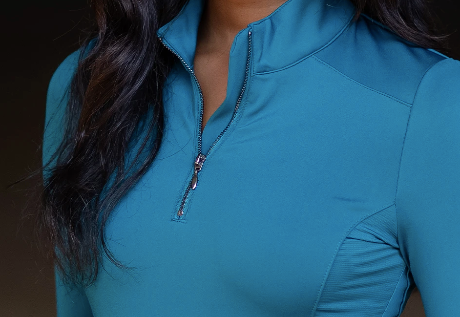 Equestrian Stockholm Aurora Blue Vision Long Sleeve Training Shirt