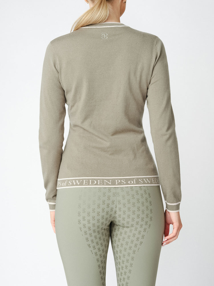 PS OF Sweden SS22 Silva Sweatshirt - Khaki