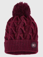 Tommy Hilfiger AW22 Pom Pom Beanie - Burgundy