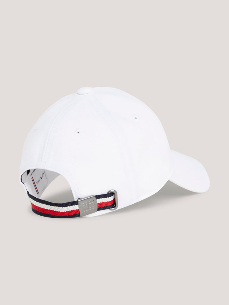 Tommy Hilfiger Equestrian Montreal Water Repellent Flag Logo Cap TH OPTIC WHITE