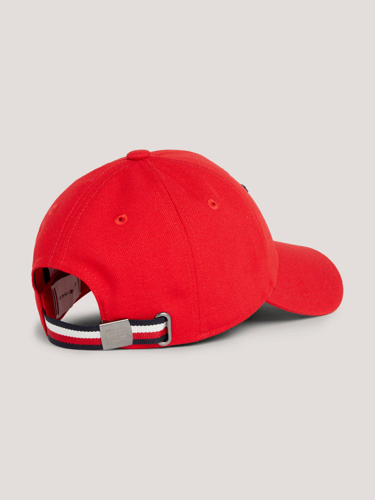 Tommy Hilfiger Equestrian Montreal Water Repellent Flag Logo Cap FIERCE RED