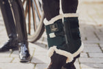 Eskadron Heritage AW21 Glitter Mesh Faux Fur Boots - Antique Green