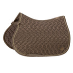 Eskadron Heritage AW21 Glitter Mesh Saddle-pad - Plaza Taupe