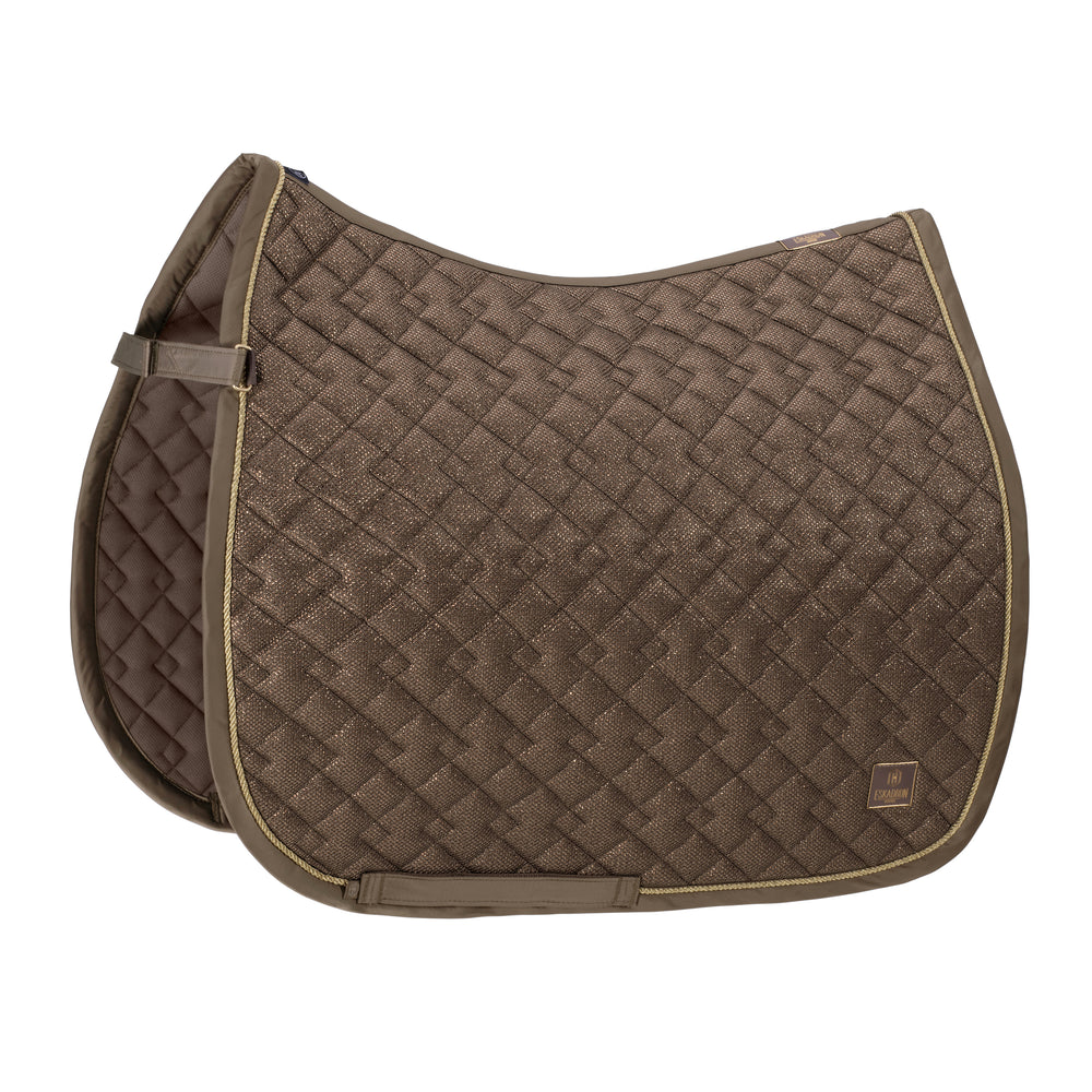 Eskadron Heritage AW21 Glitter Mesh Saddle-pad - Plaza Taupe