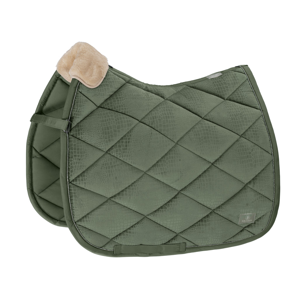 Eskadron Platinum Velvet Saddle-Pad Ash Green 22/23