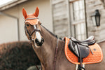 Kentucky Wellington Velvet Fly Veil - Orange