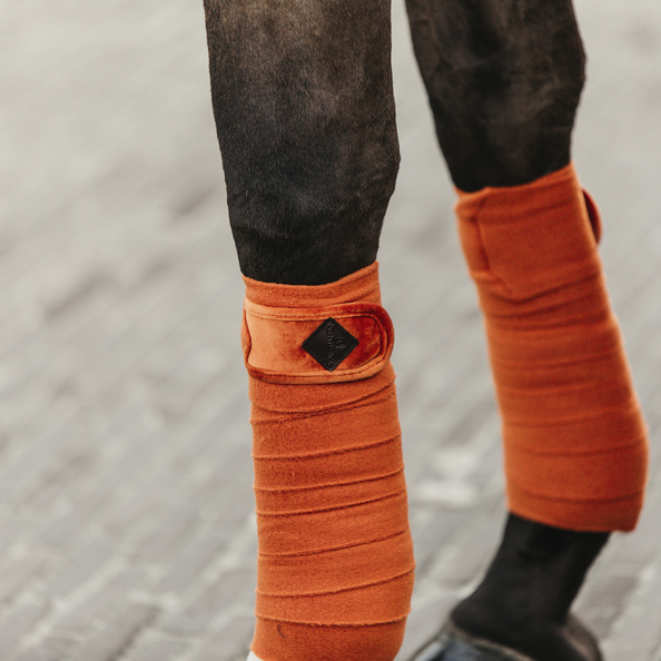 Kentucky Velvet Polar Fleece Bandages - Orange