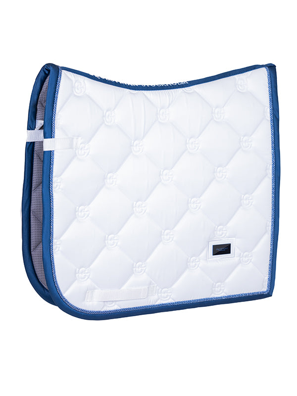Equestrian Stockholm White / Blue Meadow Saddle-pad